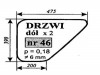 SZYBA MTZ DOLNA DRZWI NT      806708014A